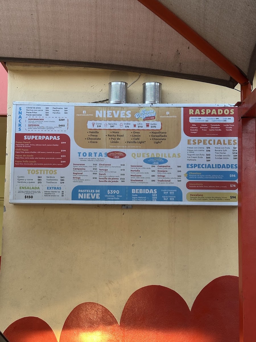 Nevería El Patio Menu - Image 5
